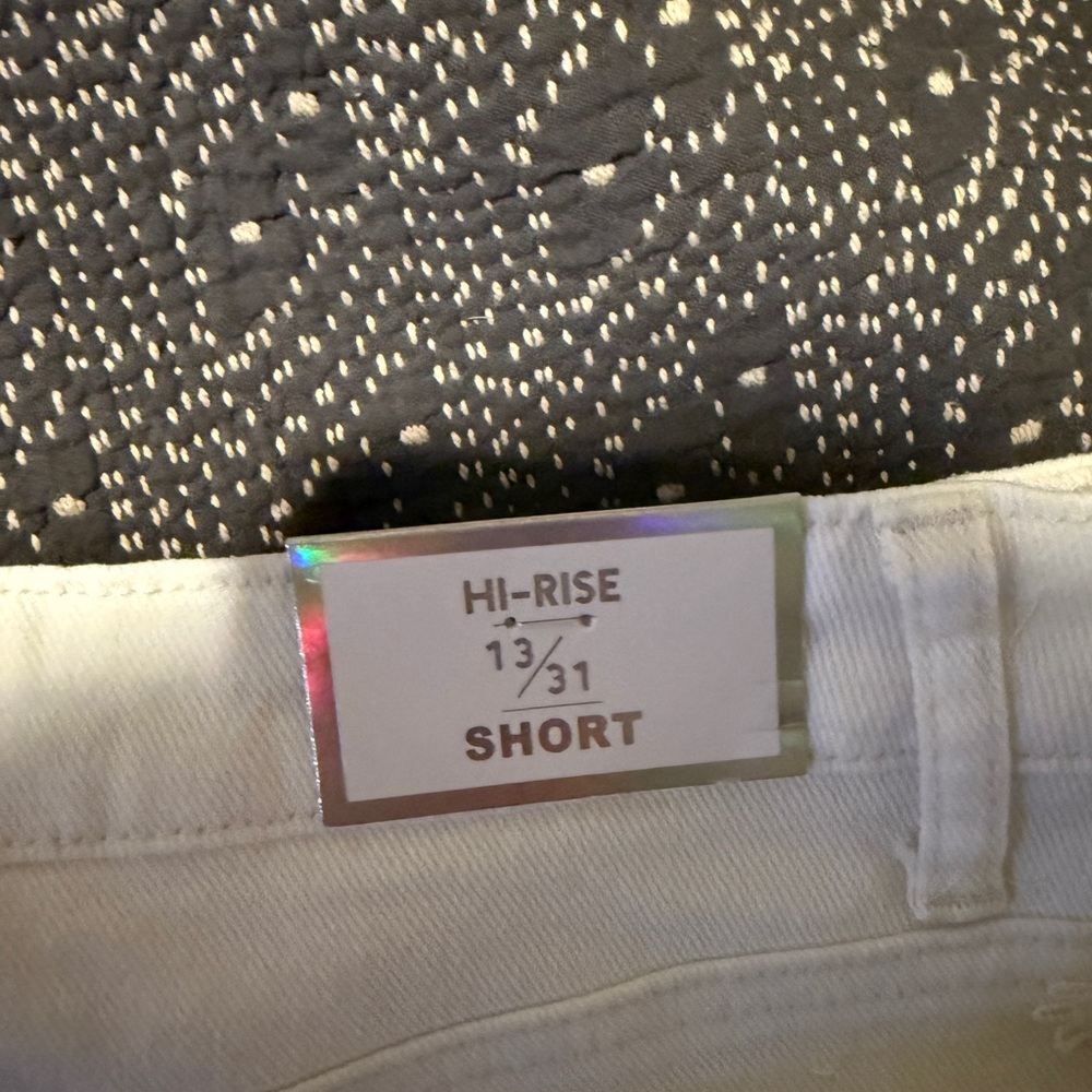 Women's White Shorts - Picture 6 of 9